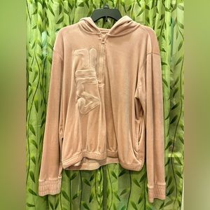 Soft FILA Hoodie with Half Zip